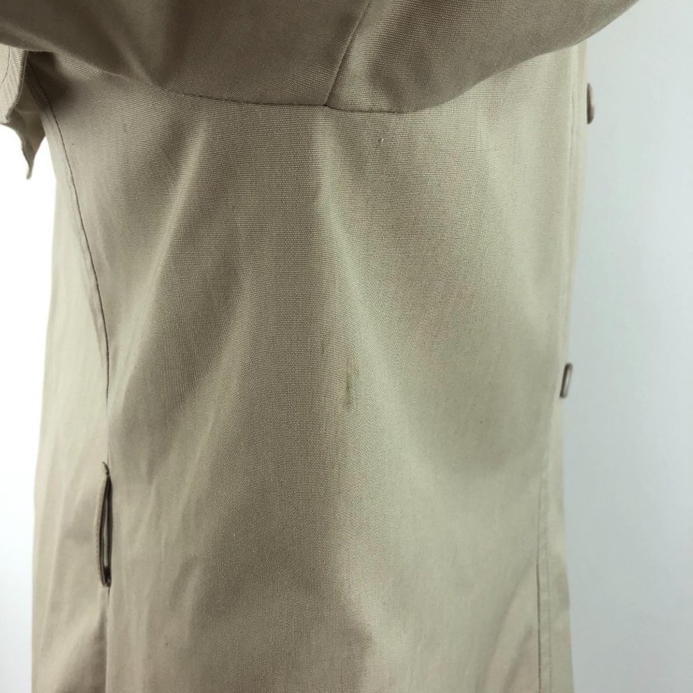 Vtg London Fog Khaki Trench Coat  |  Mens 18 Reg - Picture 10 of 10